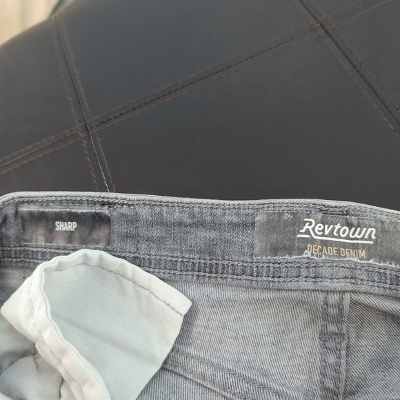 Revtown Jeans Pants Grey 32x32 waist fits 33/34 - Picture 4 of 5